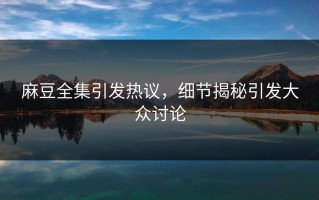 麻豆全集引发热议，细节揭秘引发大众讨论